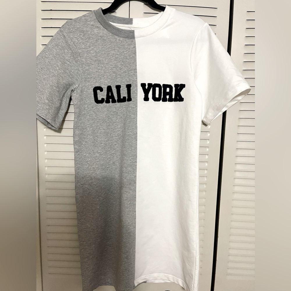 Cynthia Rowley Embroidered CaliYork T Shirt Dress XS NWT